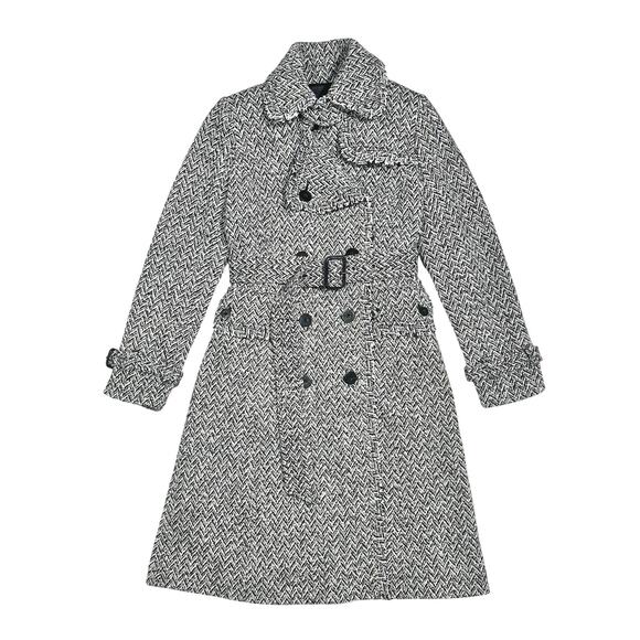 Banana Republic | Women | Vtg Tweed Herringbone Wool Blend Trench Coat | Small - Picture 16 of 16